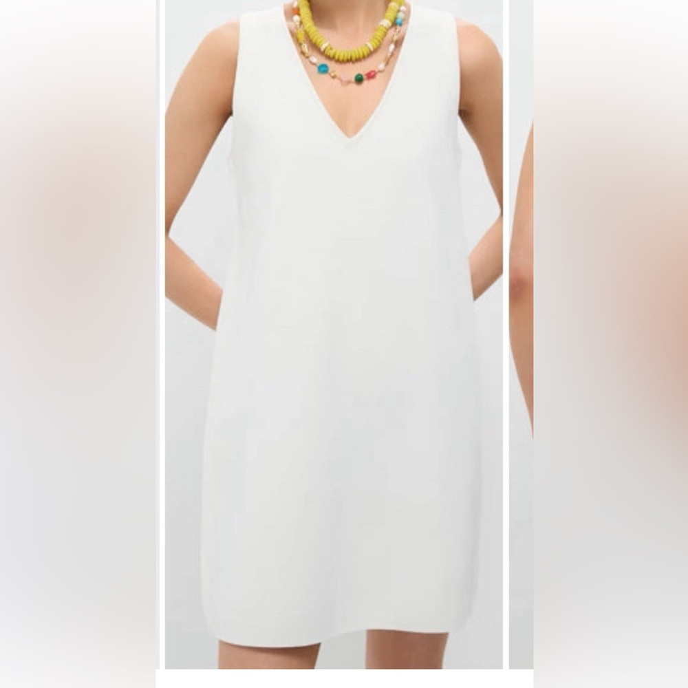 Pomander Place Ivory Bixby Dress /Elegant White Sleeveless Dress